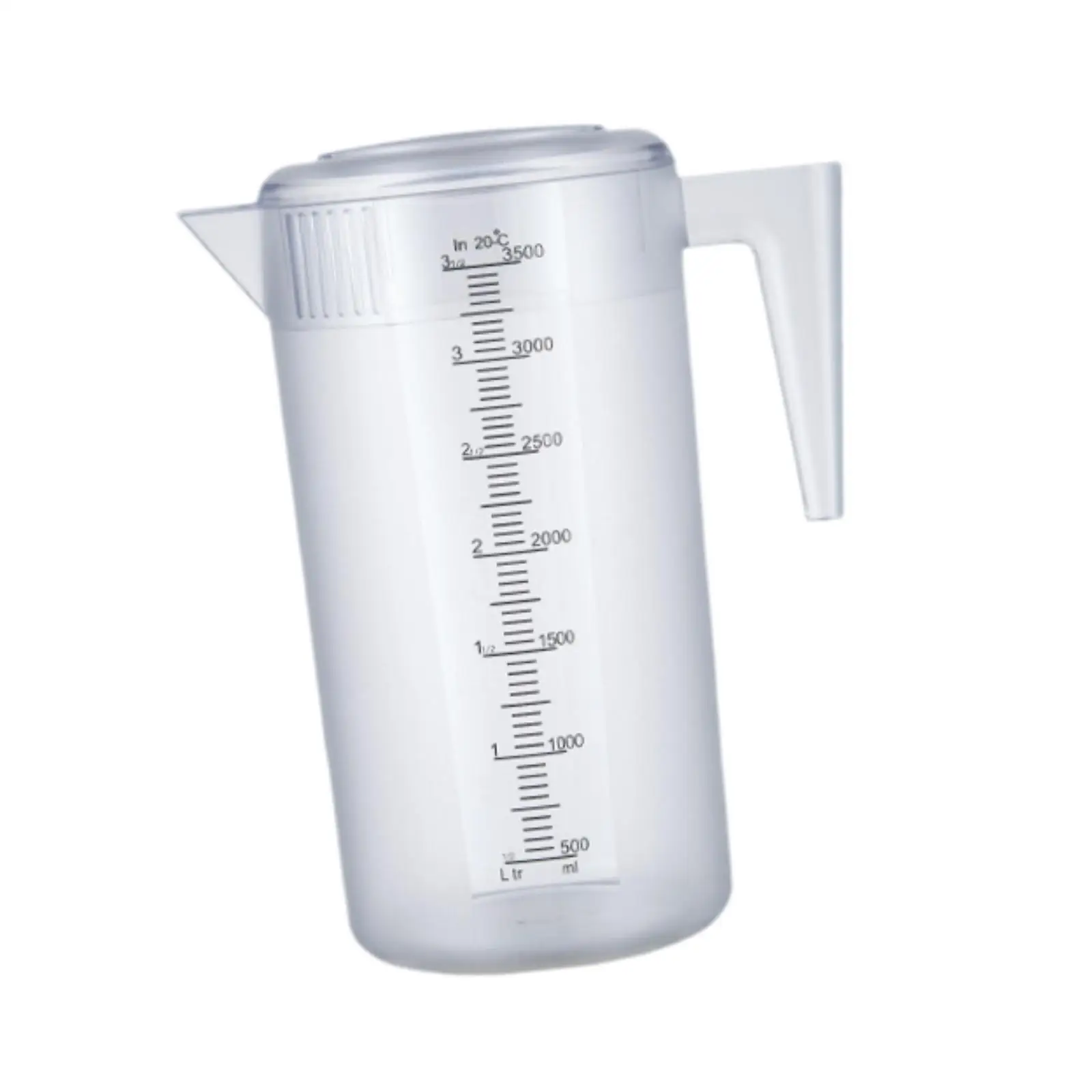 Large Capacity Fridge Water Jug with Lid Lightweight Heat Resistant Pitcher for Iced Tea Lemonade Home Office Use