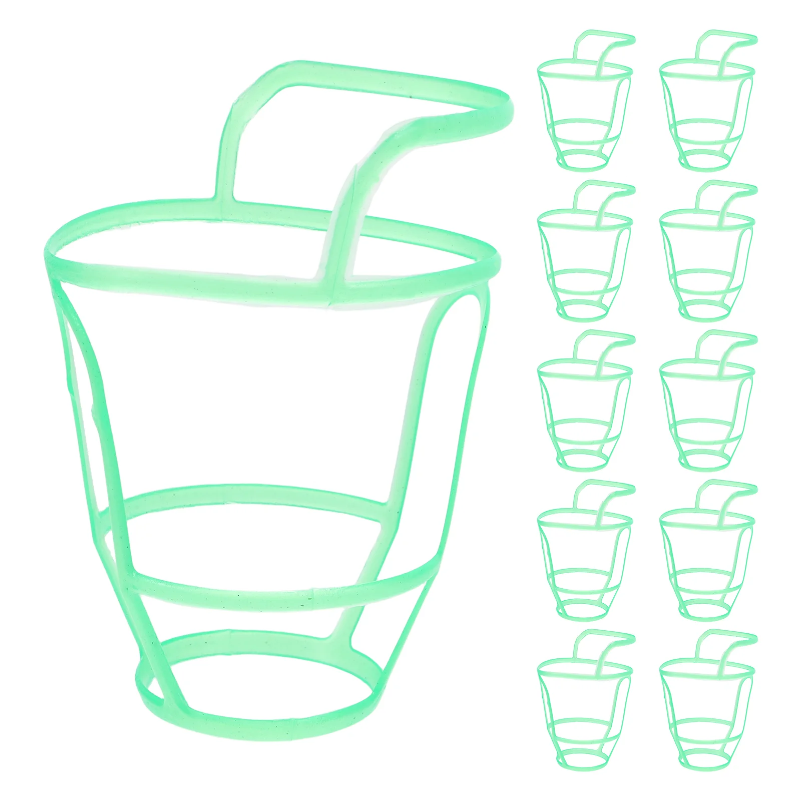 20 Pcs Sealed Container Infusion Bottle Mesh Bag Portable Hospital Storage Tank Green Plastic Drip Covers Travel