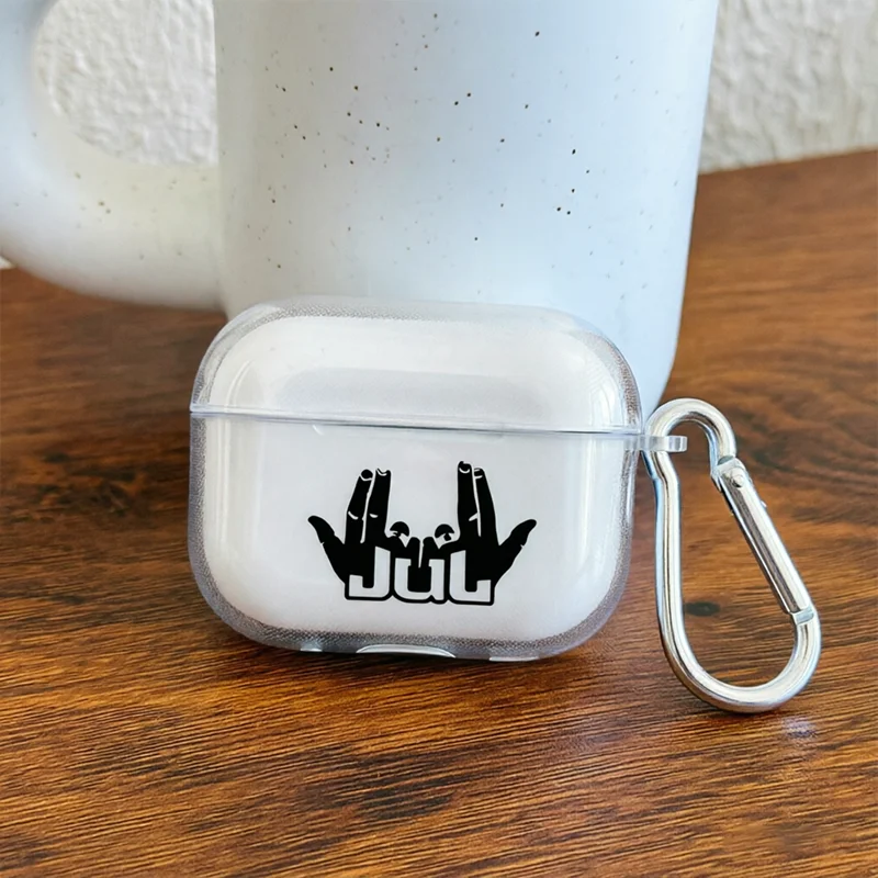 Jul rapper Earphone Protector Case AirPods Pro/Pro2 singer Jul logo TPU AirPods 3/4 Wireless Earphone Protector Cover Fans gift view 5
