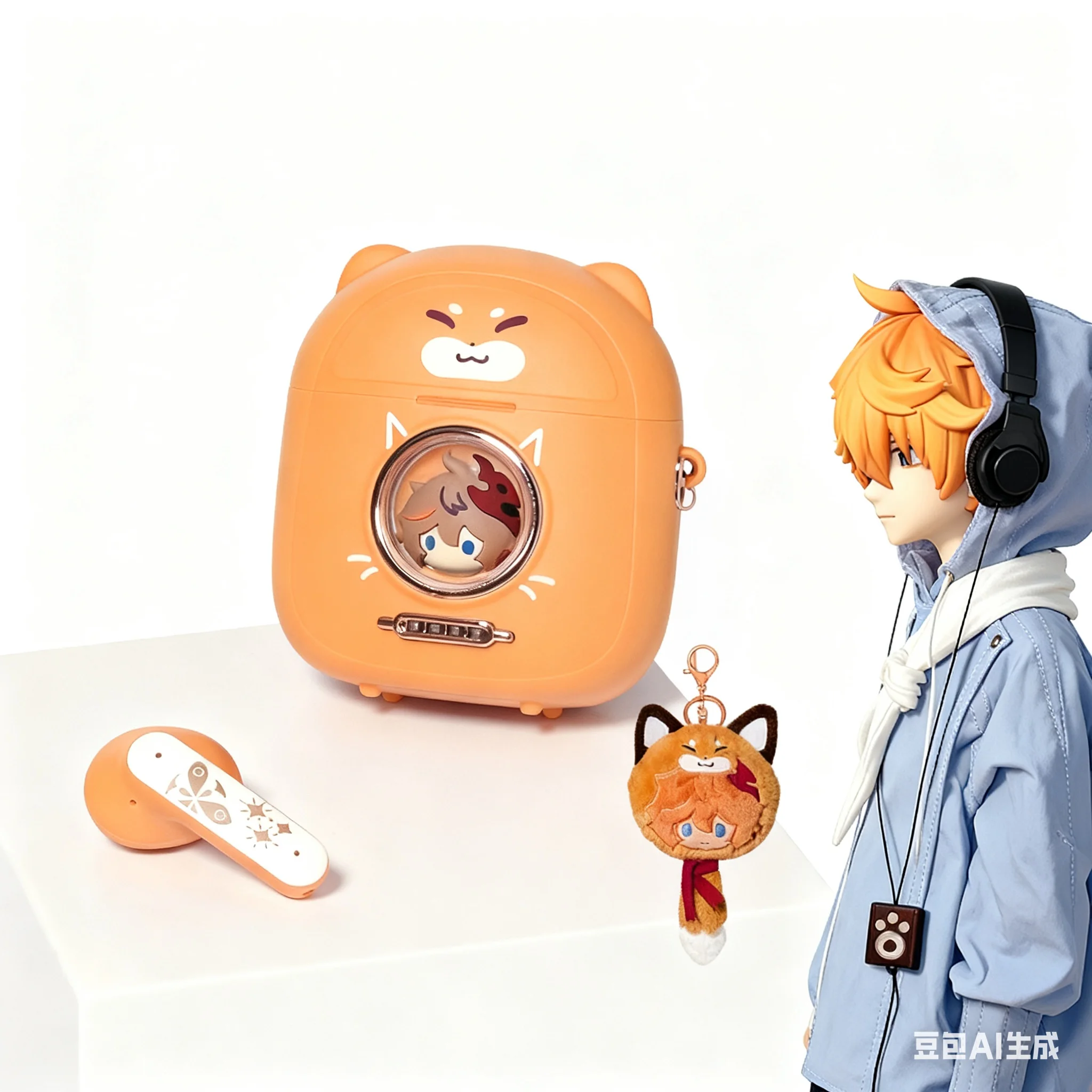 Genshin Impact Bluetooth5.3 Wireless Headphone Game Anime Gift HIFI Headset Cosplay Active Noise Cancellation Earbuds