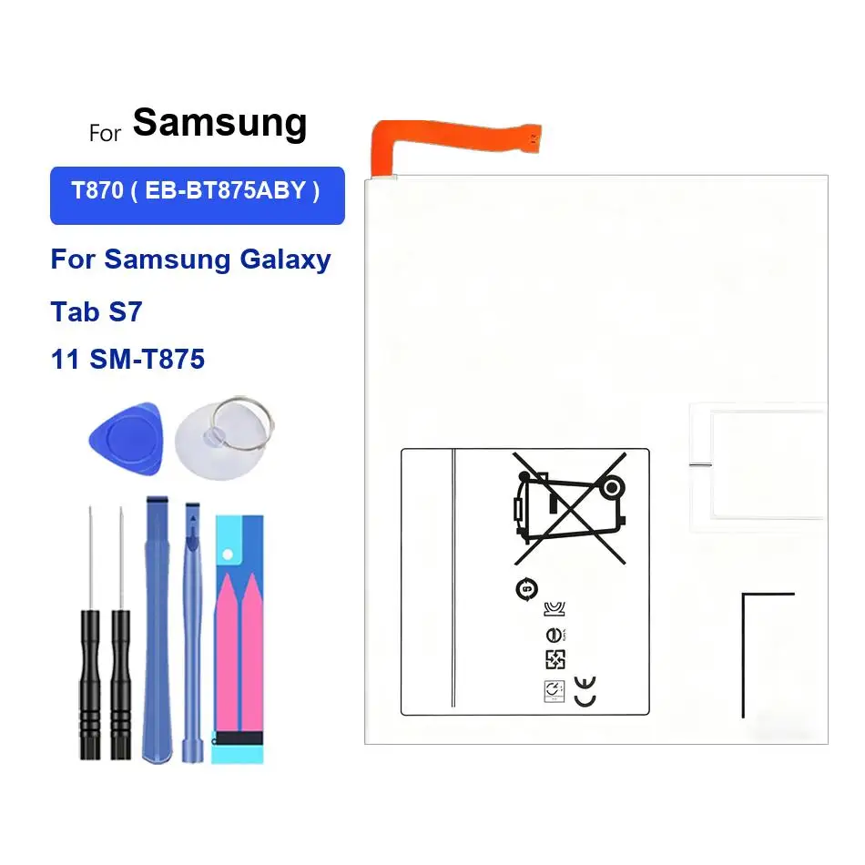 

Tablet Battery T870 EB-BT875ABY 8000mAh For Samsung Galaxy Tab S7 11 SM-T875