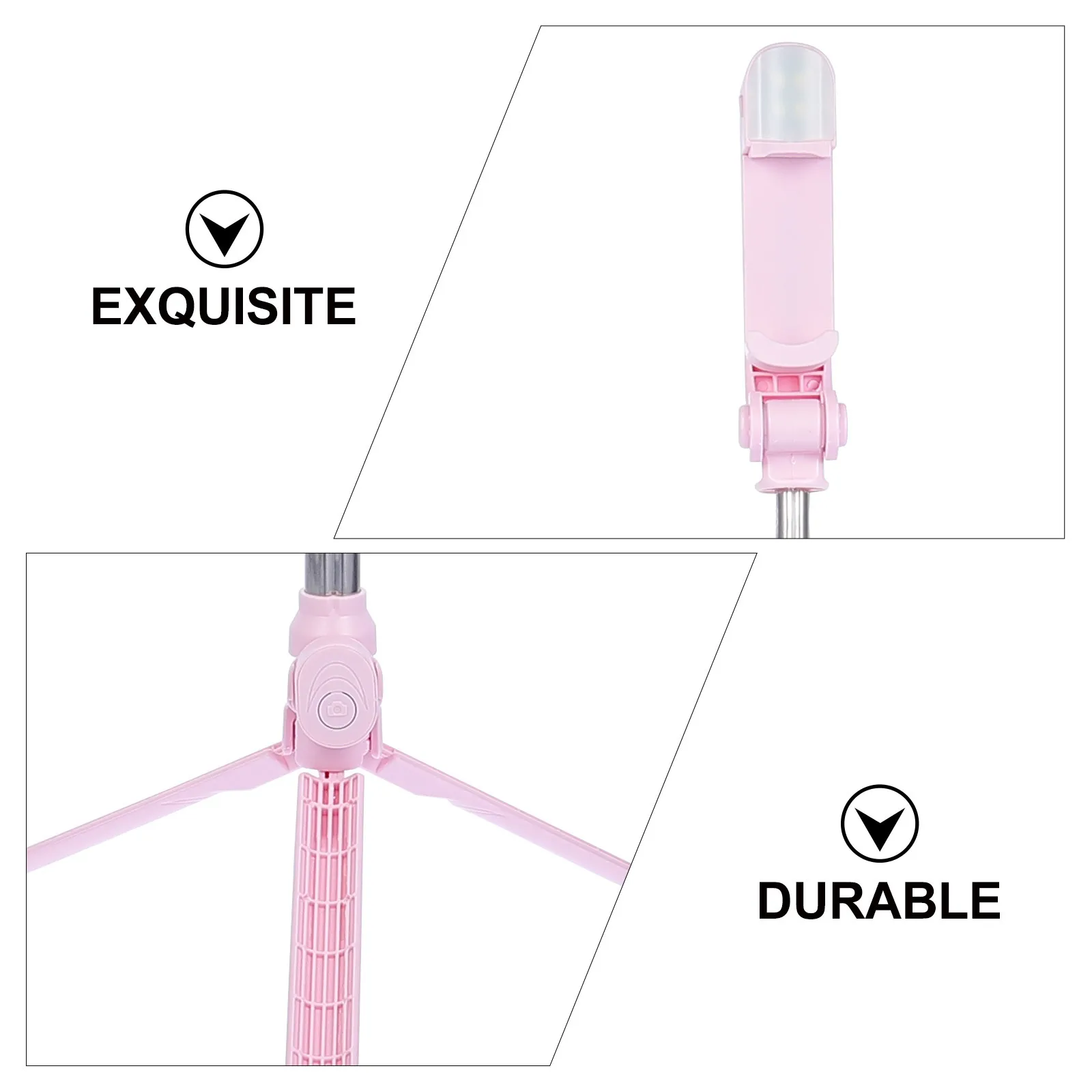 1 قطعة قضيب سيلفي للهاتف ملء ضوء متعدد الأغراض عصا ترايبود للبث المباشر صور سيلفي بث الفيديو #3