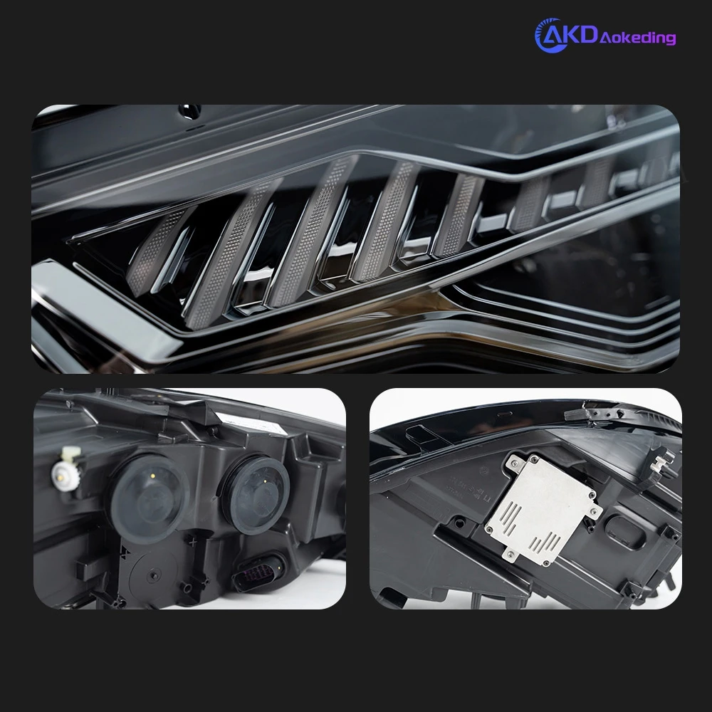 Car For Audi A6 2012-2015 C7 Upgrade A7 Design 12V Headlights DRL Hella LED Bi Xenon Bulb Fog Lights Car Accessory H7 Head Lamp