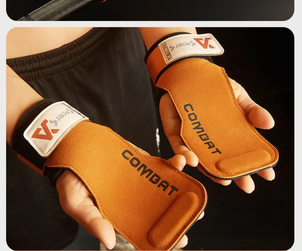 Premium Cowhide Iift weights Gloves durable 3 layer design and wrist supportEnhanced grip Weight lifting Hard lifting protection