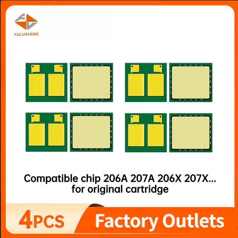 

4 Pcs 207A 206A 207X 206X toner Cartridge Chip compatible for HP M283fdw M255dw M283cdw M283 W2210A W2210X W2110A W2110X