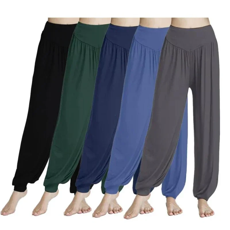 1PCS Women\'s Elastic Loose Casual Cotton Soft Yoga Sports Dance Pants