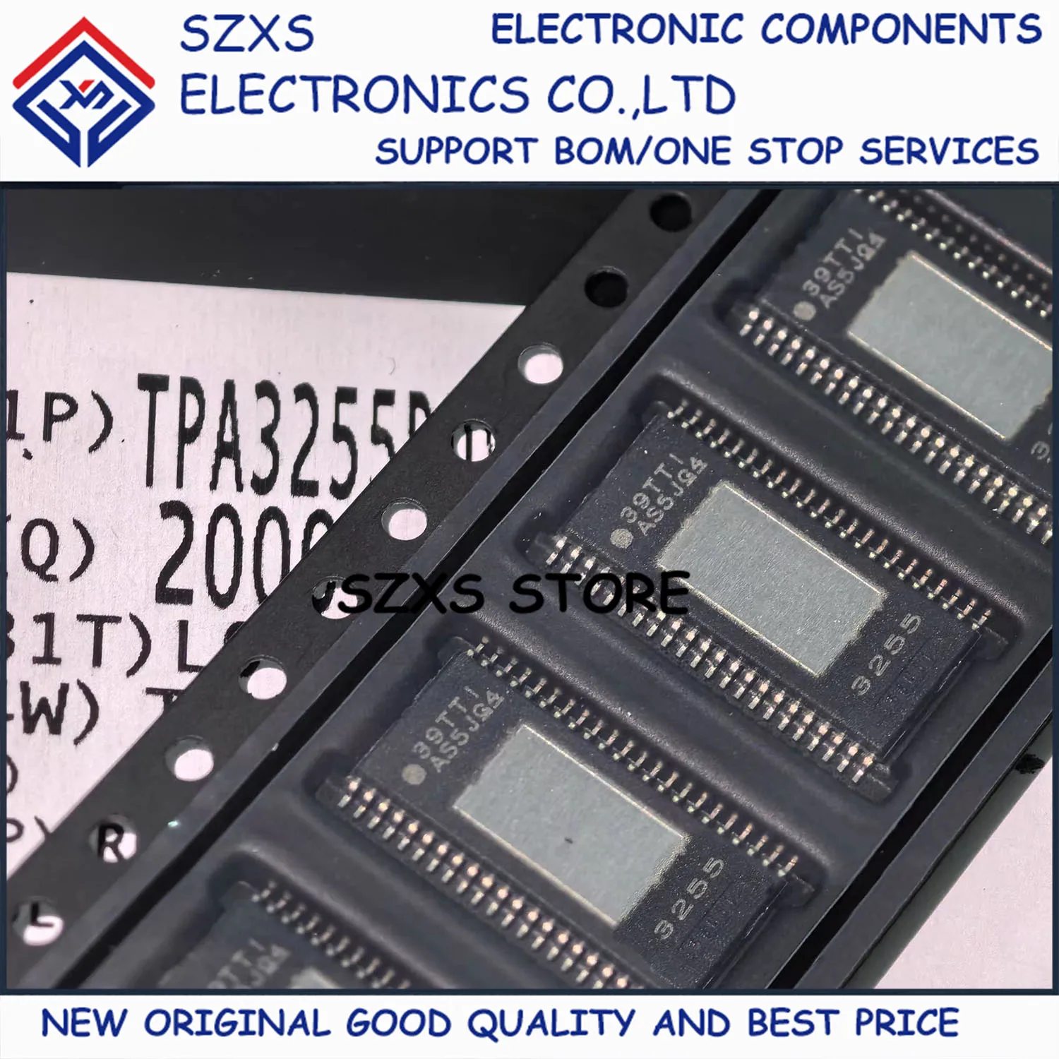 New Original 5Pcs TPA3255DDV TPA3255DDVR HTSSOP44 Audio Power Amplifier Chip IC Chip In Stock Integrated Circuit Good Quality
