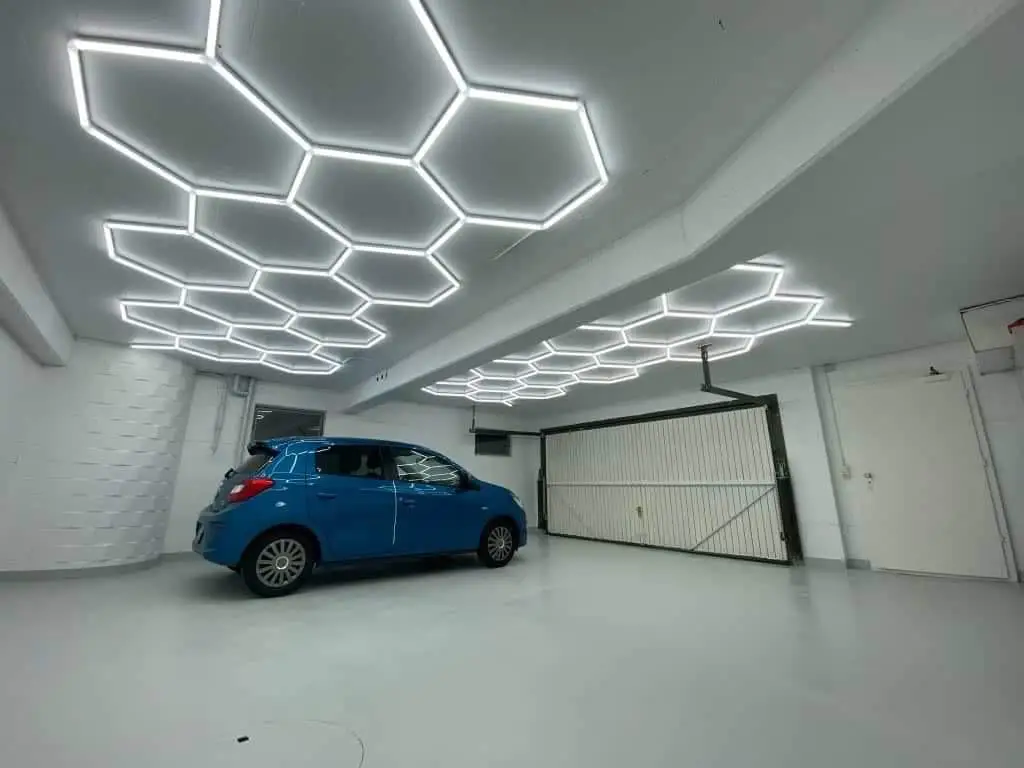 Éclairage LED hexagonal professionnel, 3x4M, Auto-Performance, personnalisé, connexion en une étape, lumière de détail automatique