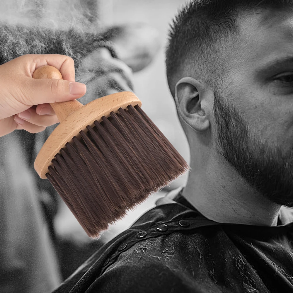 NEW Broken Hair Brush Long Handle Neck Face Clean Soft  Hairbrush Professional Hair Sweep Brush Salon Clean Shredded Hair Tools