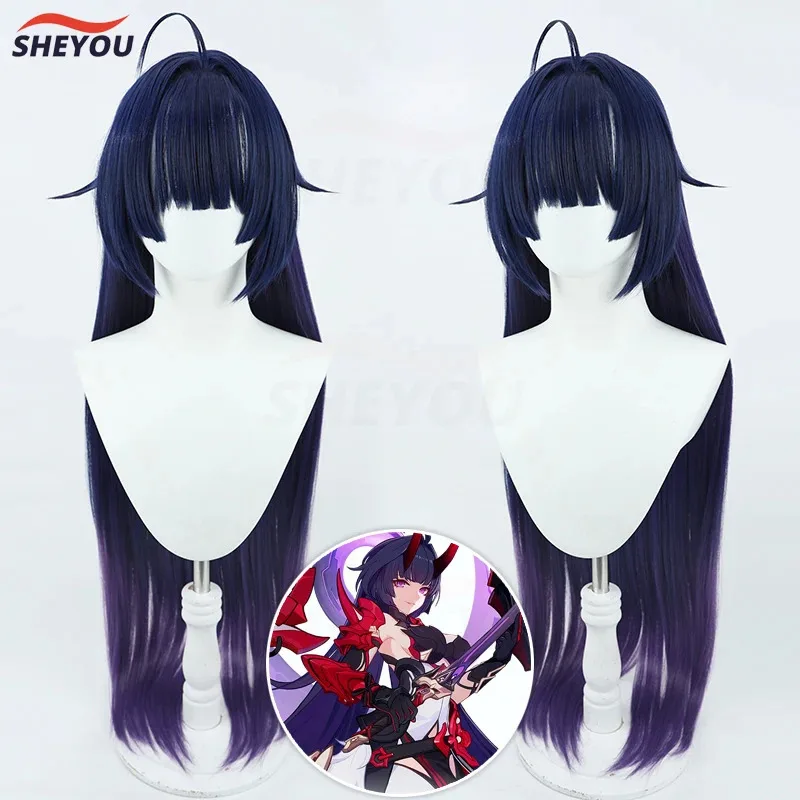 

Игра Honkai Impact 3rd Herrscher of Thunder Raiden Mei Косплей Парик Длинные прямые термостойкие парики из синтетических волос + шапочка для парика