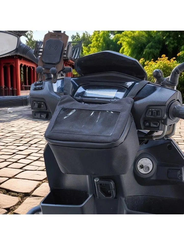 AliExpress NONE Motorcycle Handlebar Front Dashboard Bag Visual Touch Screen Navigation Phone Motorbike Hanging Storage Bag Cycling Accessories