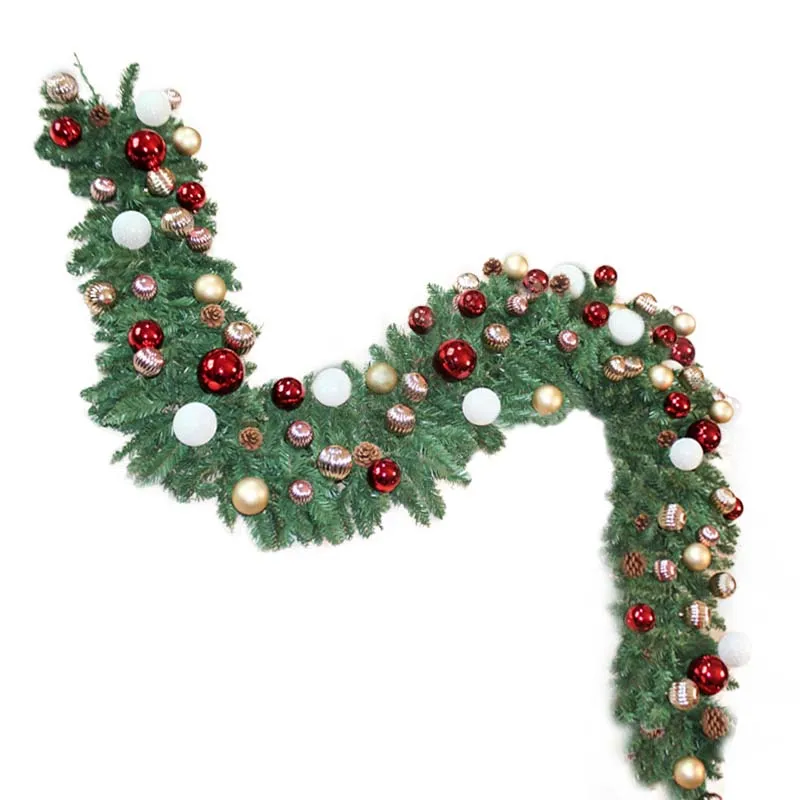 

Изготовленная на заказ рождественская композиция из ротанга, рождественские украшения, венок, верхняя арка