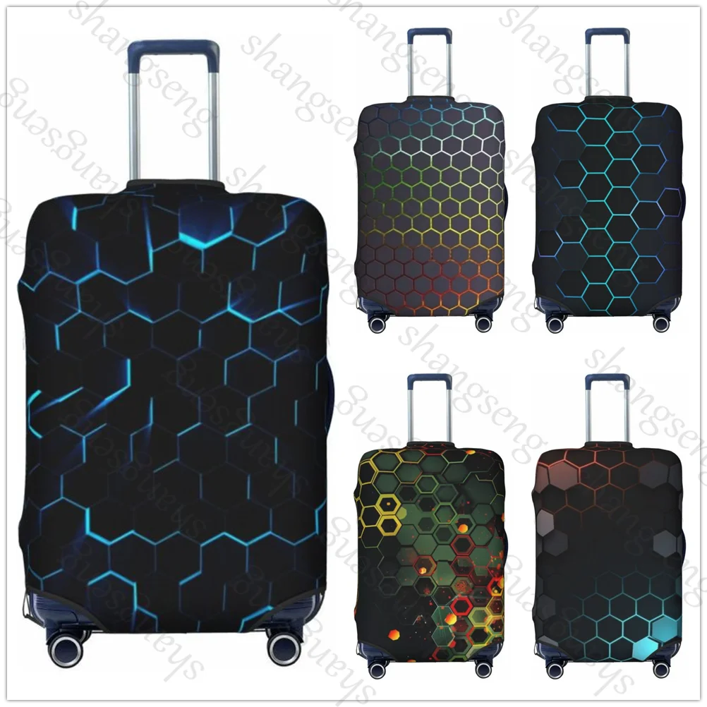 Honeycomb graphics Thicken Luggage Cover Elasticity Trolley dust cover Suitcase Protection Cover Suitcase Case Accessories