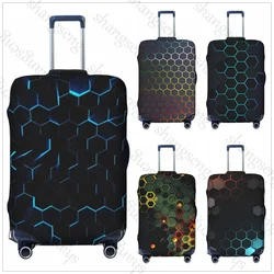 Honeycomb graphics Thicken Luggage Cover Elasticity Trolley dust cover Suitcase Protection Cover Suitcase Case Accessories