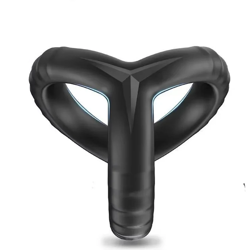 Soft Silicone Cock Ring Scrotum Bind Delay Ejaculation Penis Ring Chastity Cage Stronger Erection Sex Toys for Men BDSM Toys