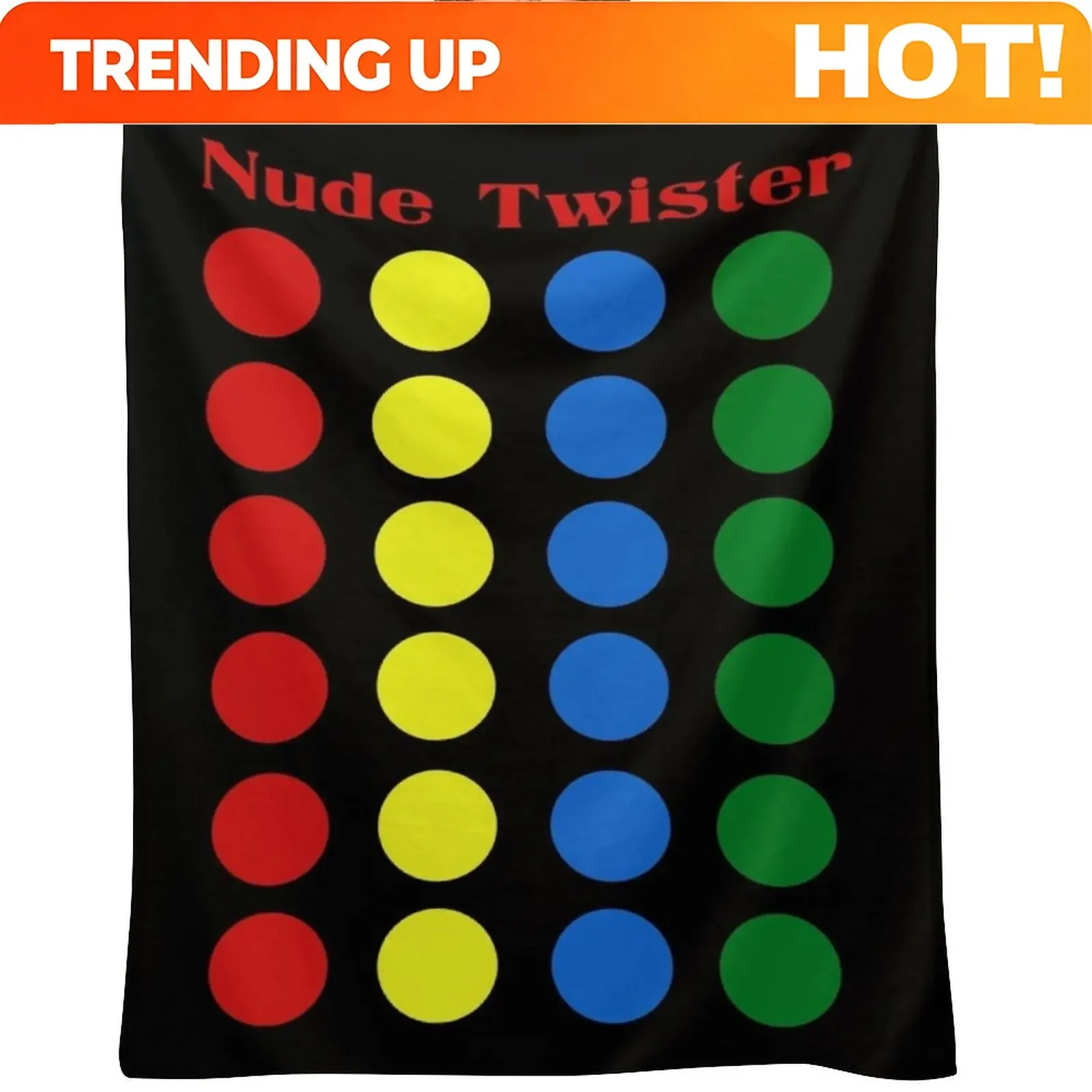 Custom Naked Twister Parody Bedspread Throw Blanket Softest Flannels Bed Linens Thin Blankets