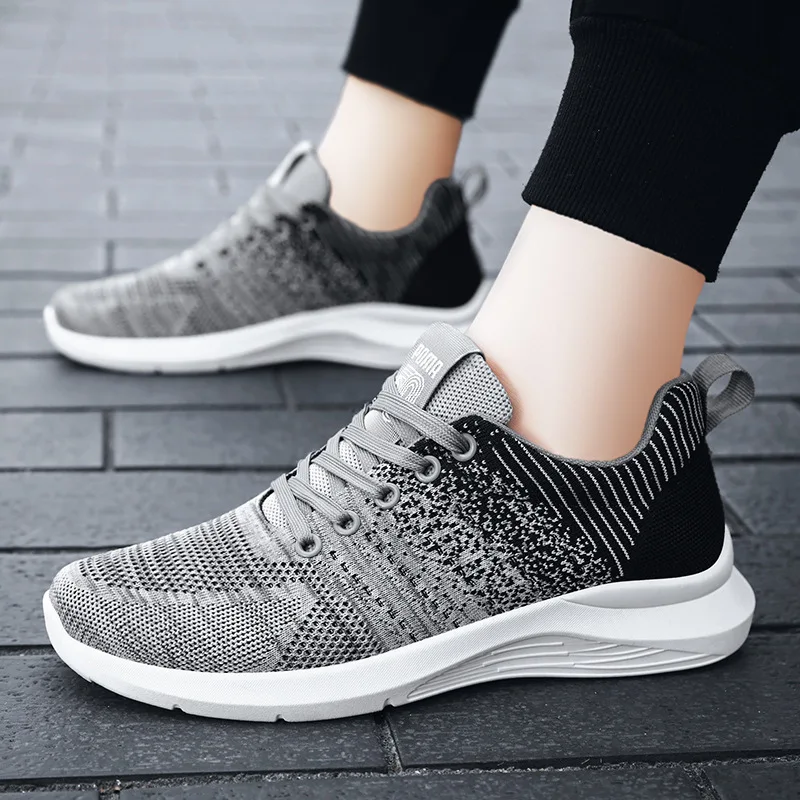 Comfortable Breathable Knit Slip on Sneakers Walking Shoes for Men Stylish Convenient and Orthopedic Shoes Everyday and Travel