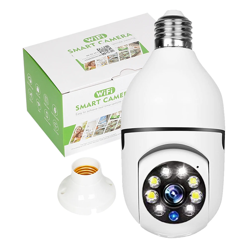 Home Camera for Baby Room 2MP Night Vision Fullcolor Wireless Indoor Wifi Surveillance Camera IWONGOU Humantracking Bulb Camera