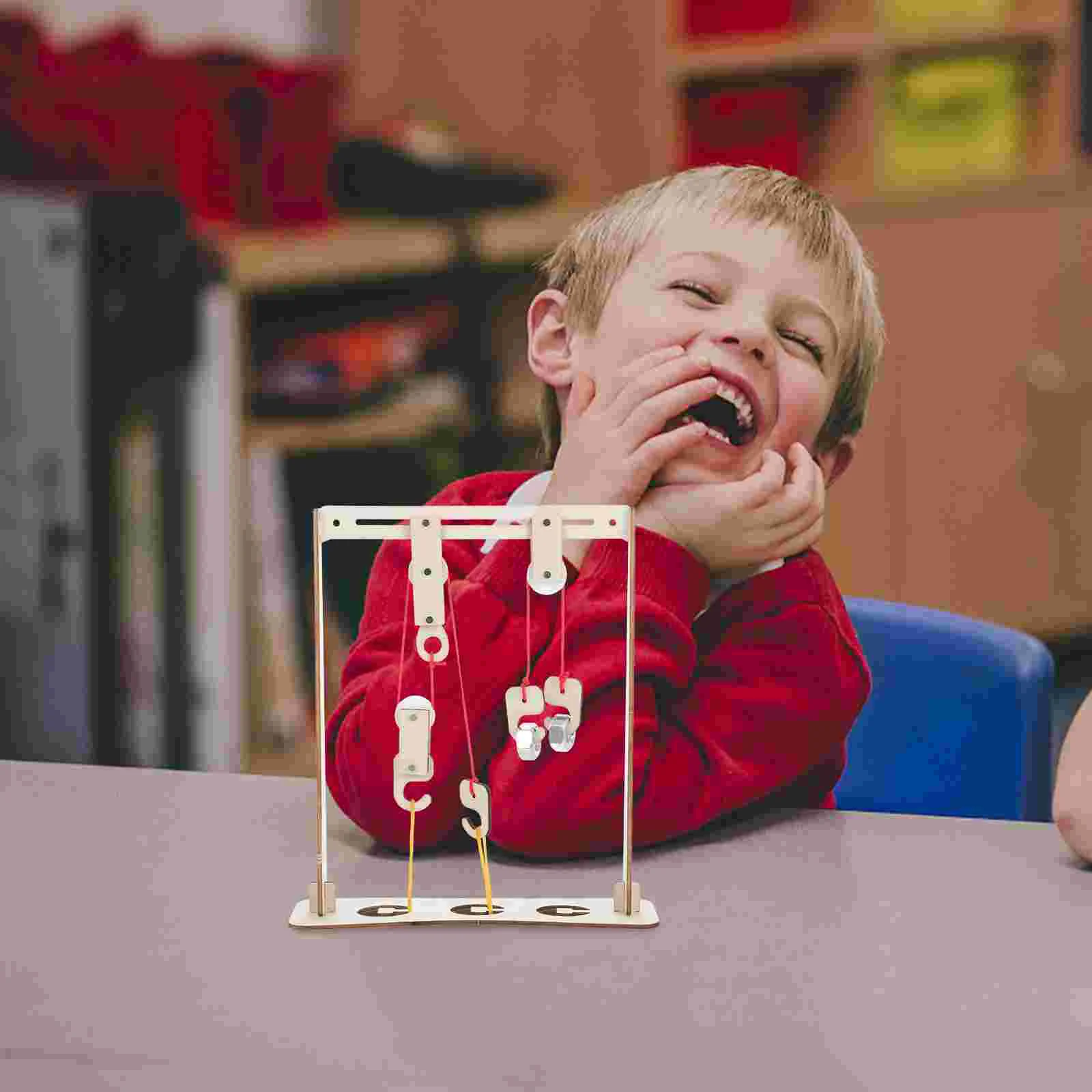 Kran Riemenscheibe System Kit Block Ständer Halterung Physik Experiment Blöcke Halter Gizmo Lehrmittel
