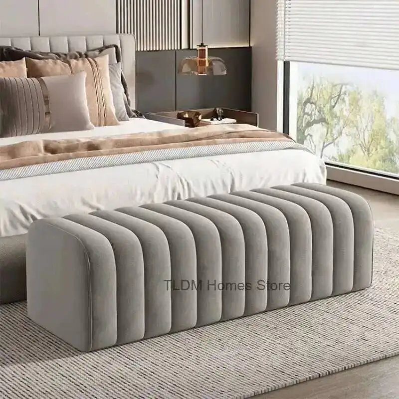 Simple Furniture Shoe-changing Stool Doorway Modern Home Ottoman Comfortable Soft Bag Bench Cloakroom Sofa Side Stools