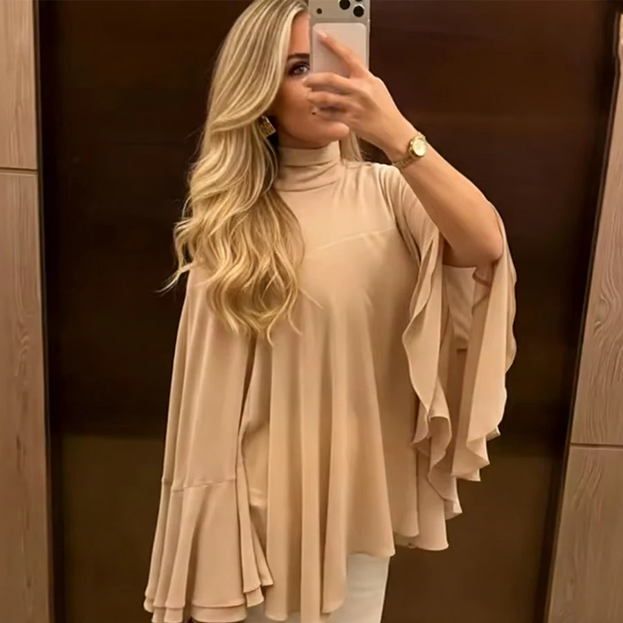 Manteau Cape ample à manches longues pour femmes, nouveau Style européen et américain, décontracté, couches décoratives