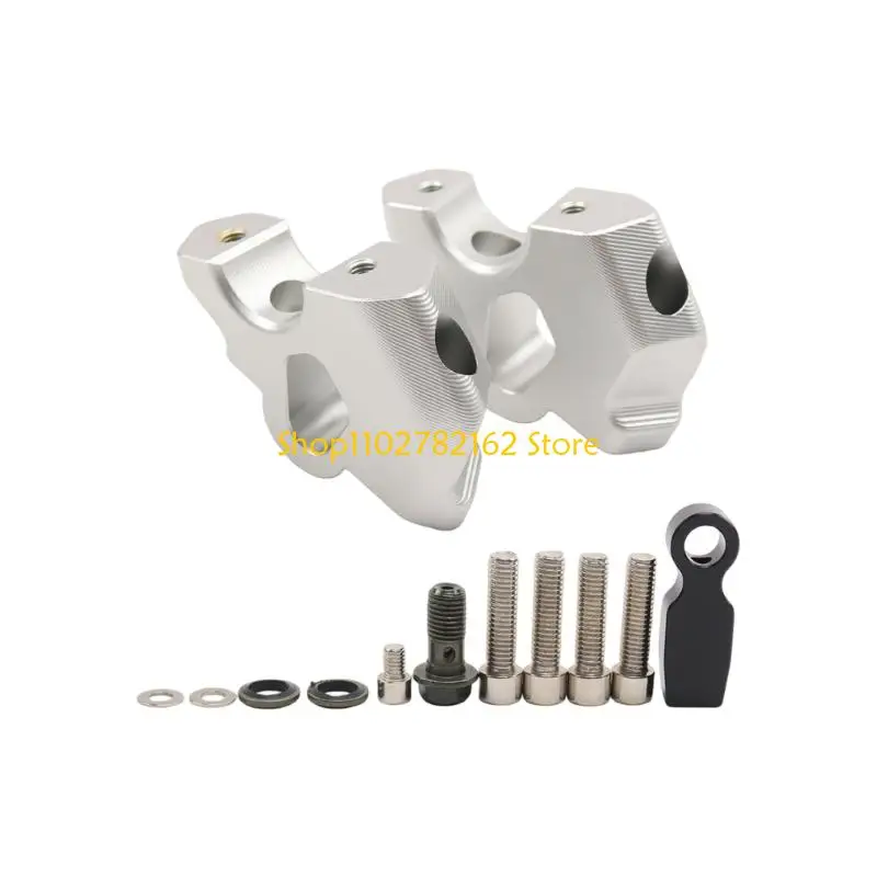 547B Aluminum Handlebar Risers Pair Cockpit Position Change