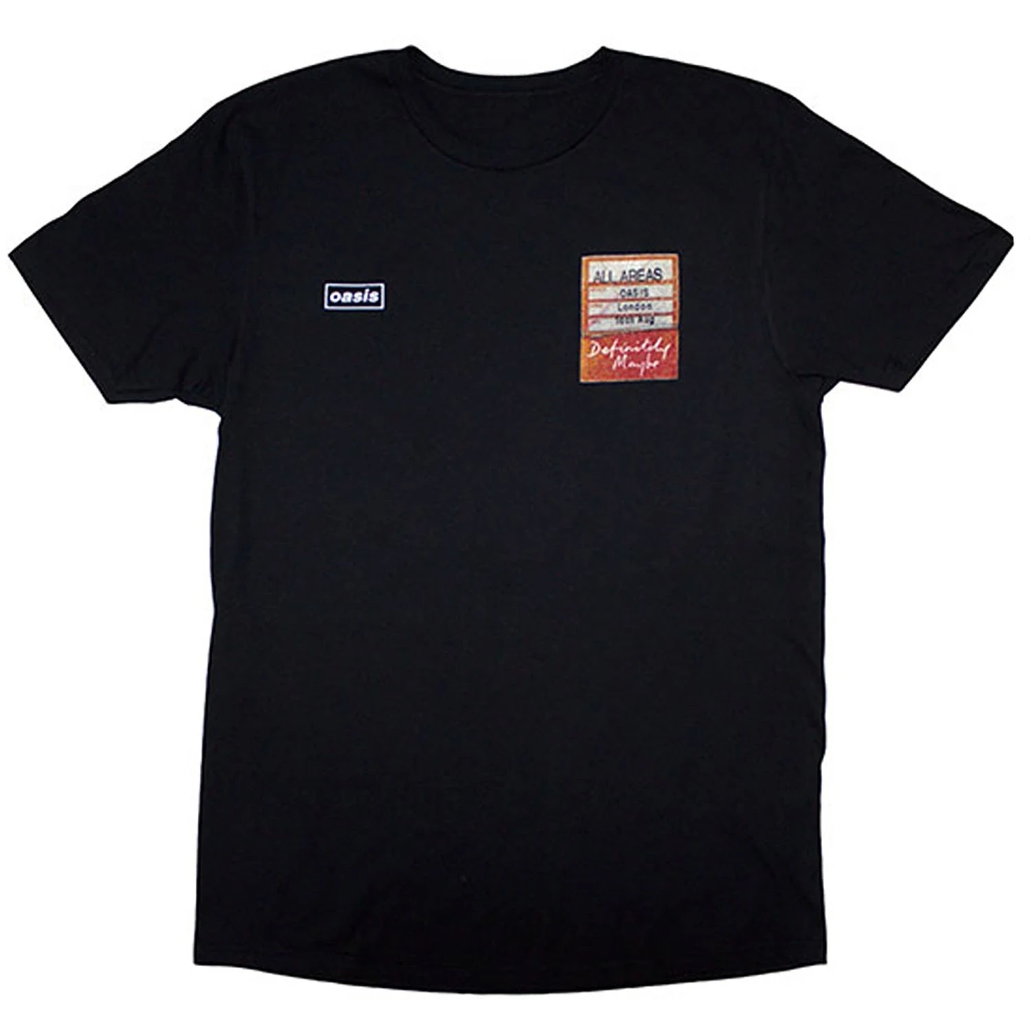 واحة بالتأكيد ربما Aaa Setlist الأسود الفرقة الجرافيك طباعة الصيف الخريف الشتاء الرجال والنساء قصيرة الأكمام تي شيرت عادية #1