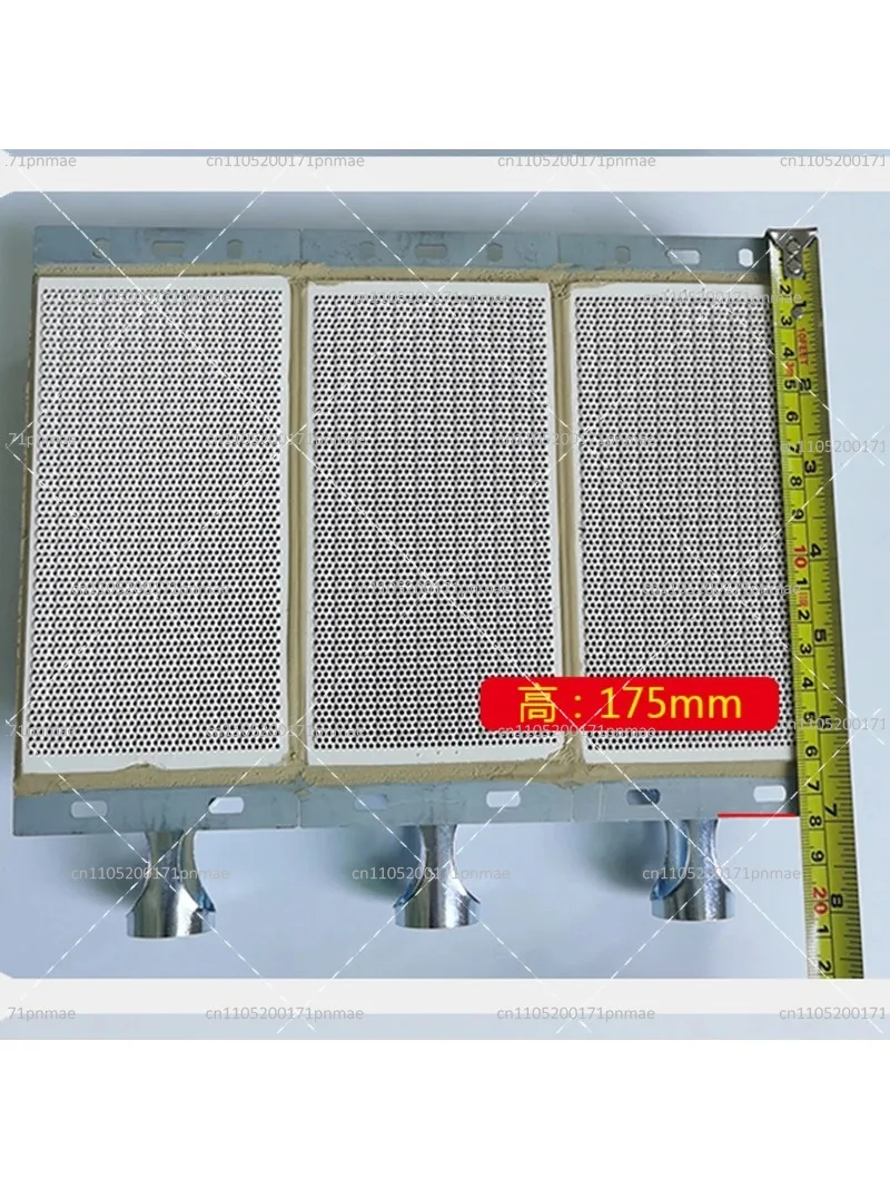Ceramic Infrared Burner Plate for Gas Heater, 3-Piece Combustion Heating Panel Replacement
