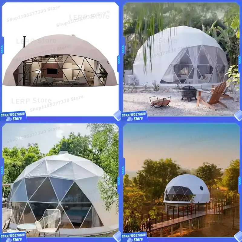 Direct Wholesale Sale Domo Fire Retardant Tent UV Resistant Coating Waterproof All Seasons Resort Camping Hotel Trade