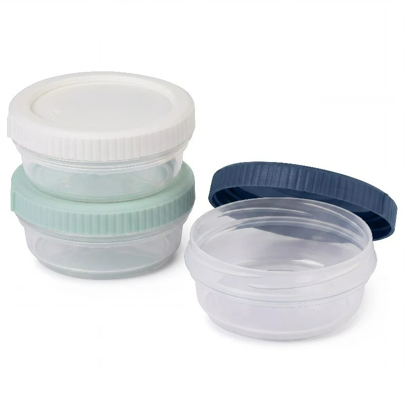 Plastic 1/2 Cup Food Storage Containers, Designed to Help with Packed Lunches and Daily Commutes