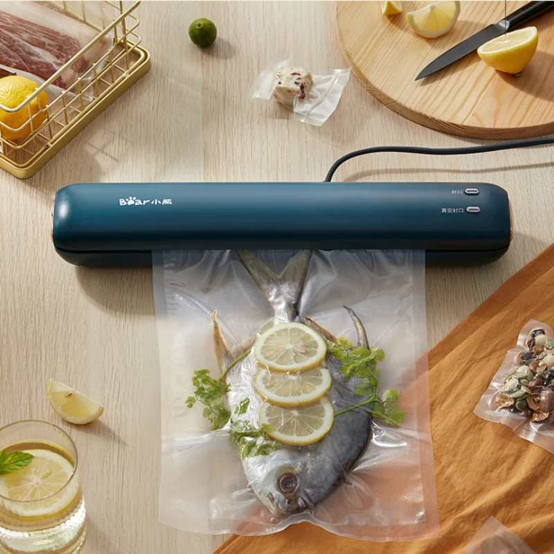 Mini Food Vacuum Sealer Smart Vacuum Packing Machine Saver Sous Vide Food Sealing Machine for Kitchen Storage