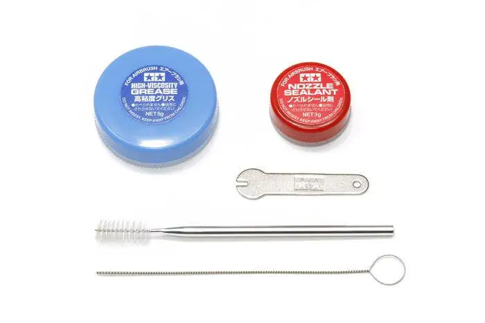 Tamiya 74548 Spray-Work Airbrush Cleaning Kit Maintenance Rinsing Greasing Tools