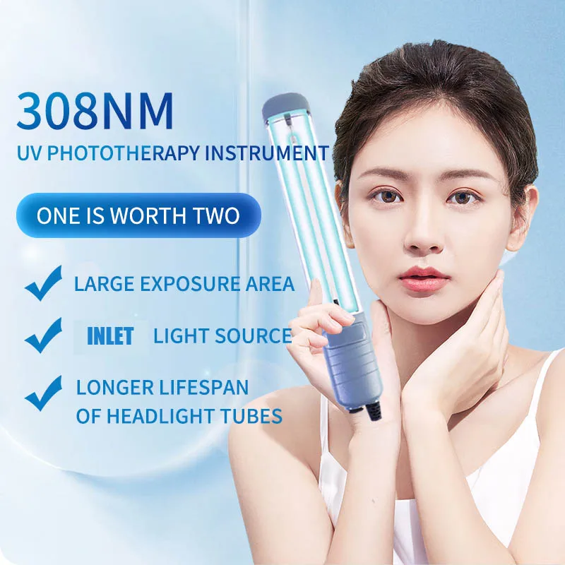 

Ultraviolet light therapy lamp. Wavelength: 311 nanometers. It is used for treating skin diseases, such as psoriasis, vitiligo