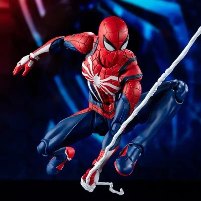 ในสต็อก Figuarts Marvel's Spider Man PS4 เกมรุ่น Peter Parker Marvel Legend อะนิเมะ Action Figure ของเล่นคอลเลกชันของขวัญ