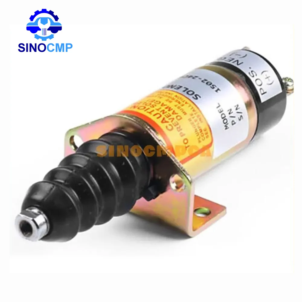 

24V Fuel Shutoff Stop Solenoid 1502-24C6U1B2S1A 1502-24C6U1B1S1 1502-24C7U2B2S1 1502-24C7U1B2S1 SA-4849-24 For Cummins 6CT