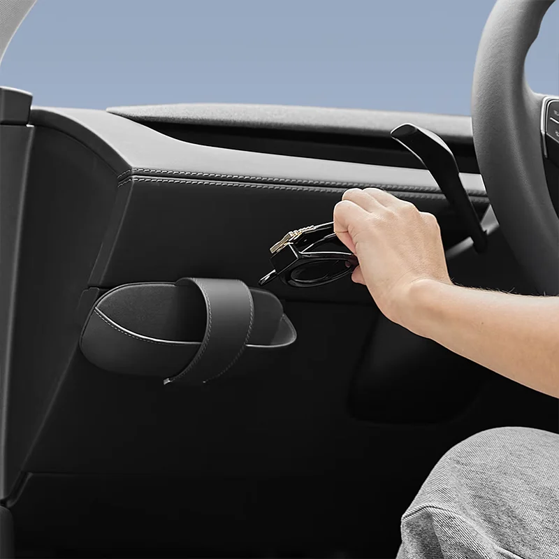 Silikon-Brillenhalter für Tesla Model 3 Highland 2024 & Model Y Juniper 2025 Mittelkonsole Brillenaufbewahrungsbox Rutschfest – Detail 2