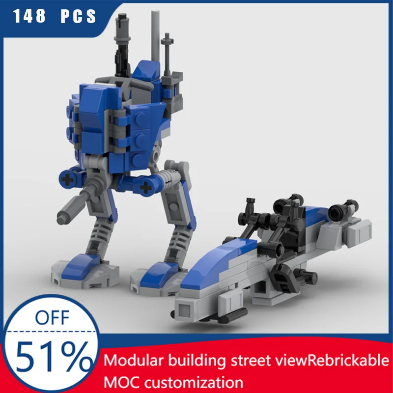 

148 шт. MOC Star Battle Series Lightning Attack Pack Модель Строительный блок Кирпичи Diy Творческая сборка Развивающие игрушки Подарок ребенку