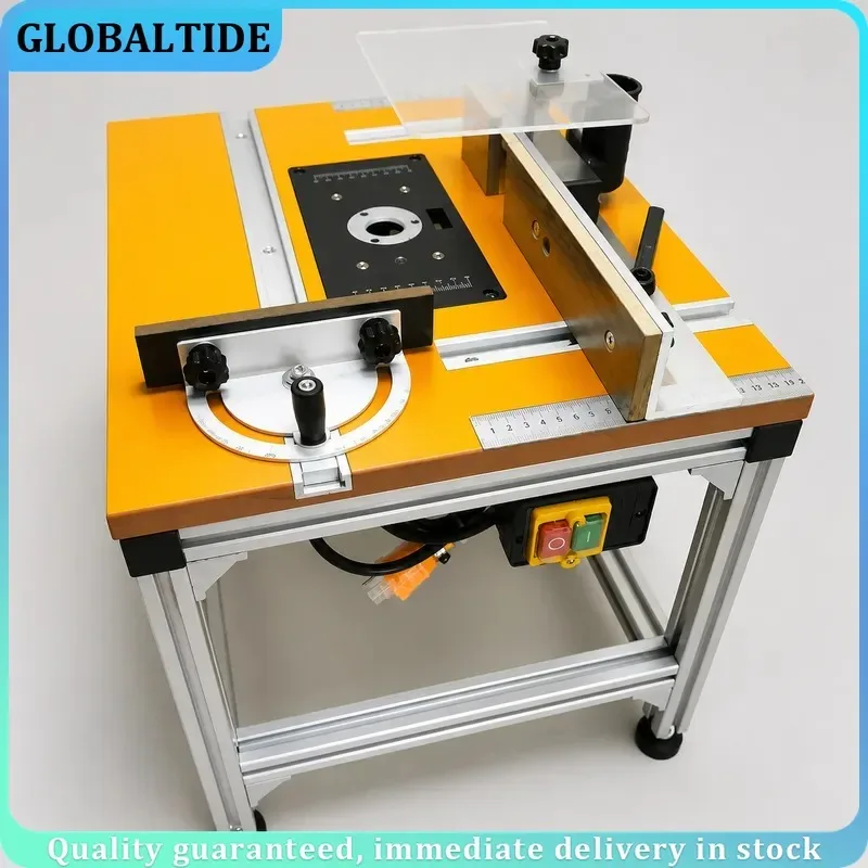 Woodworking Bench Complete Set with Router Table Lifting Insert Plate Fence Miter Gauge Milling Woodwork Table System