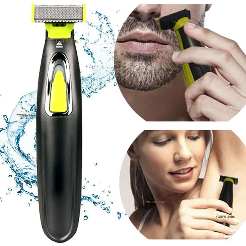 

Electric Shaver for Men and Women Portable Full Body Trimmer USB T-shaped Blade Razor for Beard Armpit Leg Chest Hair Removal