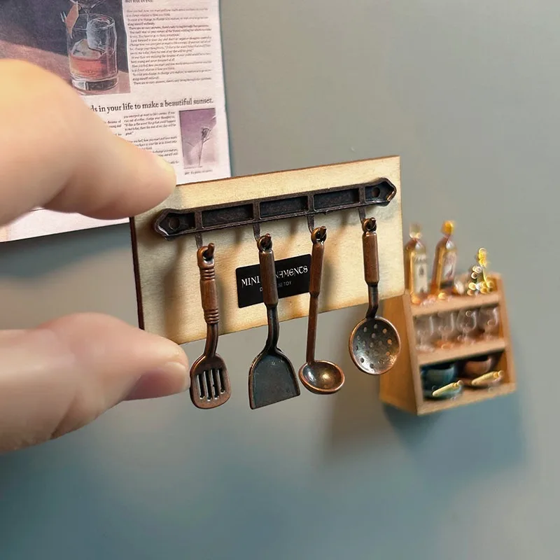Miniature world on the refrigerator, creative and personalized home decor, retro kitchen utensils, refrigerator stickers X121