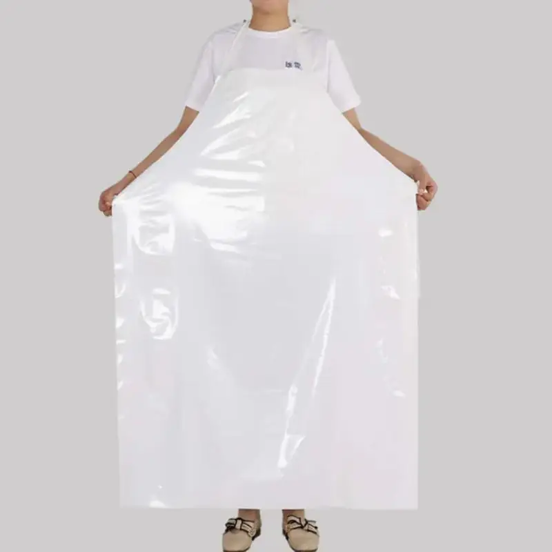 TPU Cooking Apron Odorless Waterproof Oil Proof Heat Resistant Adjustable for Men Women Home Restaurant Use
