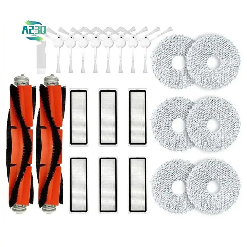 

A23Q-Main Side Brush Hepa Filter Mop Cloth Pads Spare Parts Accessories Fit For Robot Vacuum S10+ / S10 Plus