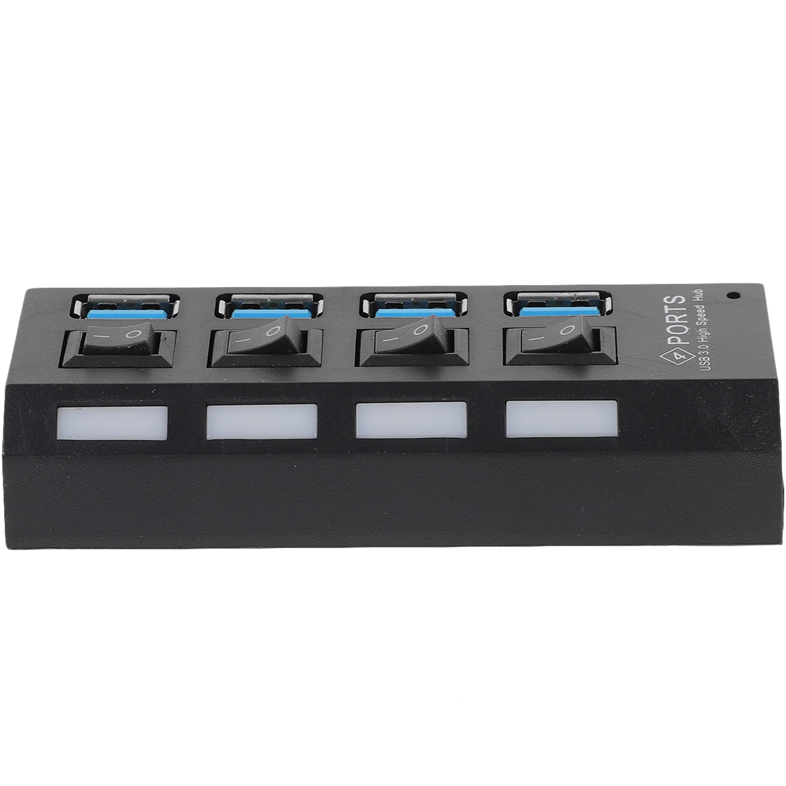 

1Pcs Usb3.0 Hub 4 Ports High Speed Portable Computer Concentrator Extended Usb3.0 Hub Black White Classic Minimalist Design