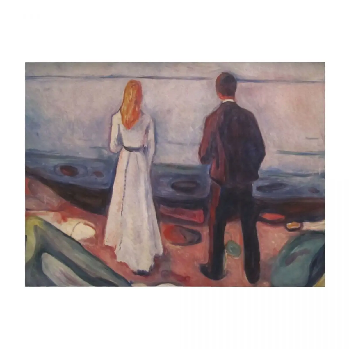 

Edvard Munch Separation Canvas/Poster Art Reproduction, Munch Reproduction, Abstract Canvas Wall Art, Modern Art E Throw Blanket