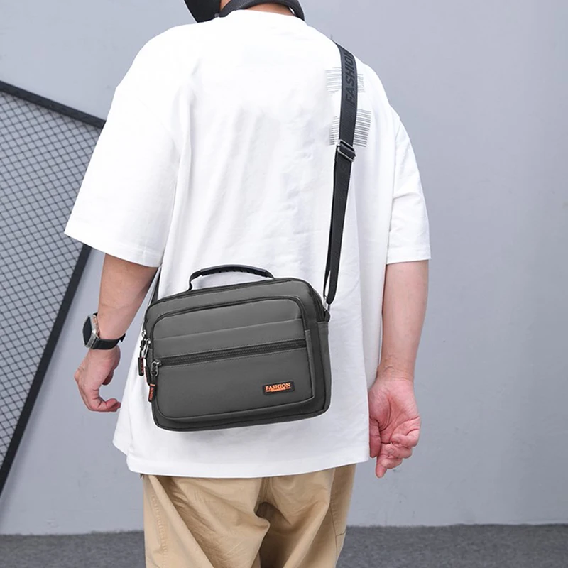 

Men Crossbody Bag Outdoor Travel Commuting Shopping Messenger Shoulder Bags Vintage Hiking Cycling Outing Mobile Phone Pouch