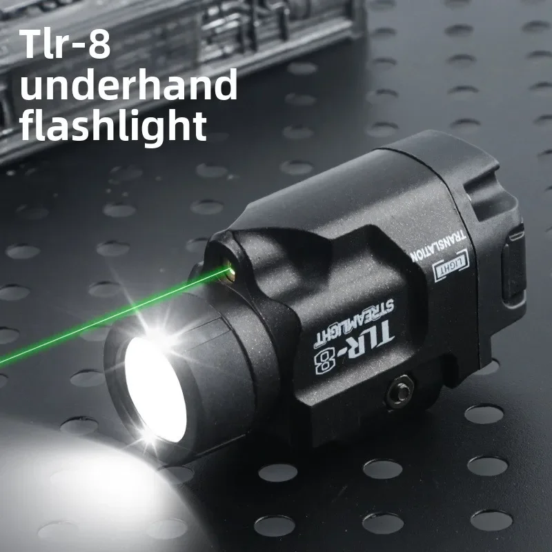 Outdoor Hobby Lighting Accessory Metal TLR-8 Strobe LED Underbarrel Flashlight Adjustable 20MM Rail Install