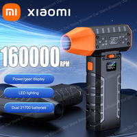 Xiaomi Mini Air Blower 160000 RPM Handheld Electric Turbo Jet Fan 52m/s Wind Speed Brushless Motor Violent Fan with LED Display