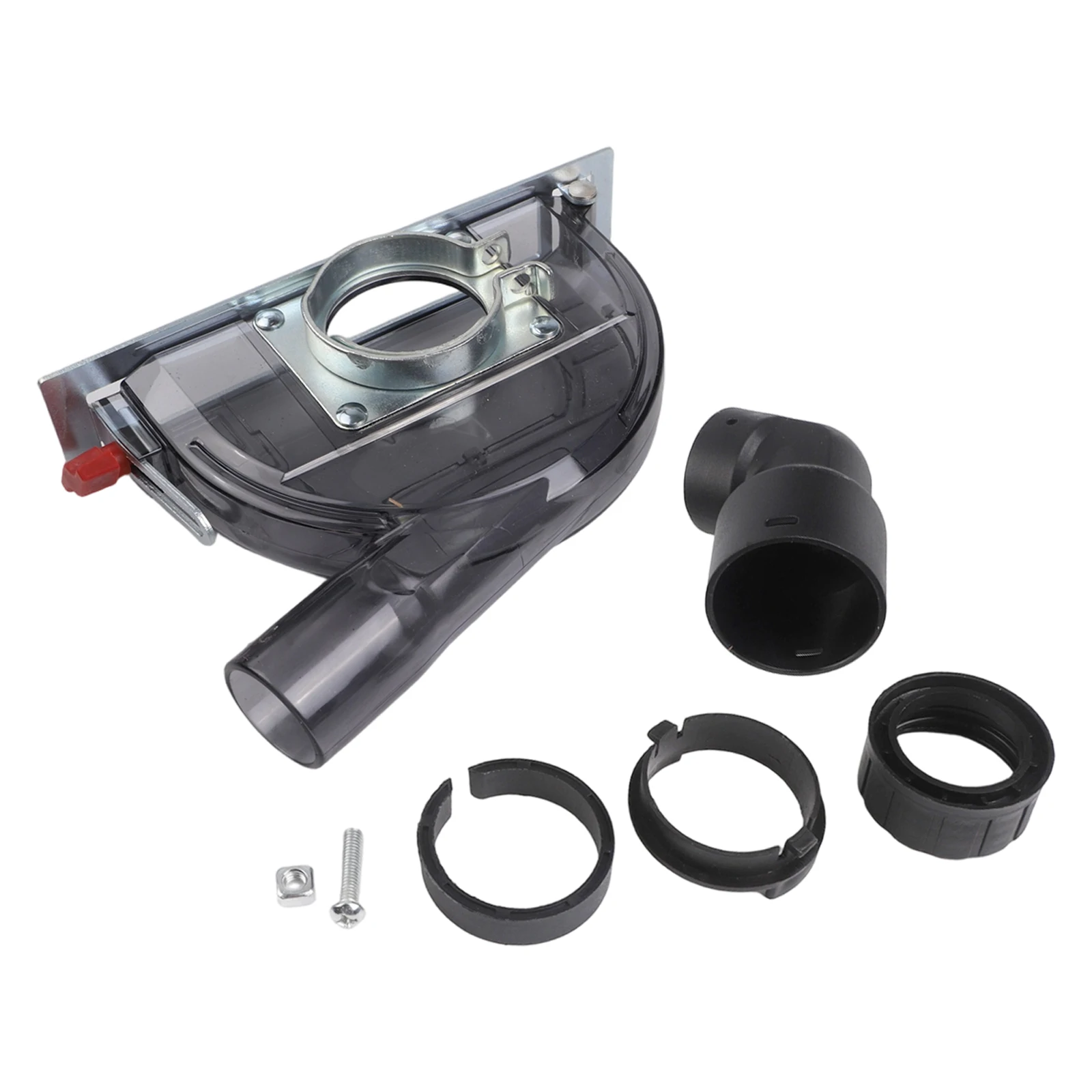 Adjustable Depth Cutting Dust Shroud For 4 5 Inch Angle Grinder Plastic Dust Collector Cover With Vacuum Hose Connection Tools