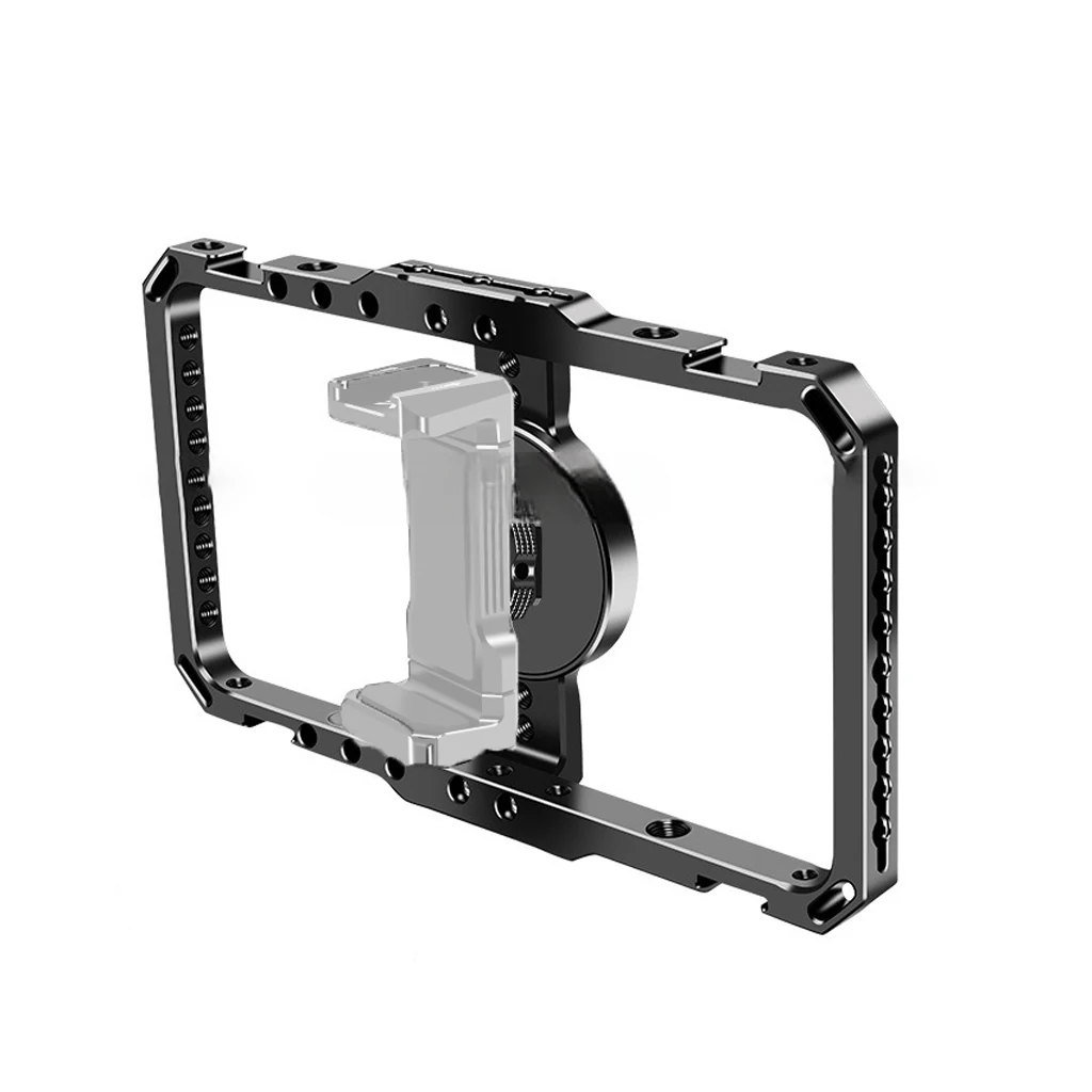 

FEICHAO Universal Phone Cage Bracket Video Film Making Stabilizer Grip w/ Cold Shoe for Magsafe Magnetic Smartphone Photography