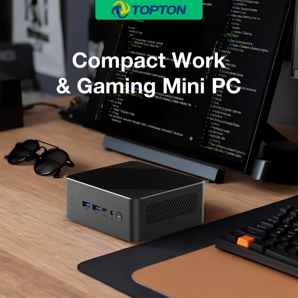 Topton Cheap AMD Mini PC Ryzen 5 3500U Barebone Office Computer